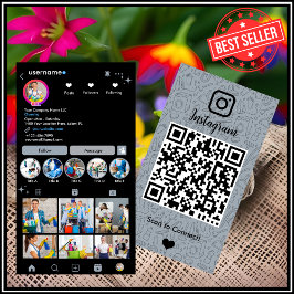 メイドクリーニングインスタグラムダスティブルーハウスキーピングQR 名刺