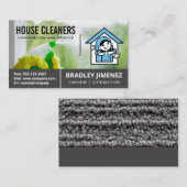 メイドクリーニングウィンドウ |クリーナーロゴ 名刺 (正面/裏面)