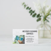 メイドクリーニングウィンドウ | 衛生化 名刺 (スタンド正面)