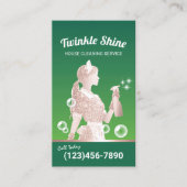メイドクリーニングサービスグリーンエレガントハウスキーピング 名刺 (正面)