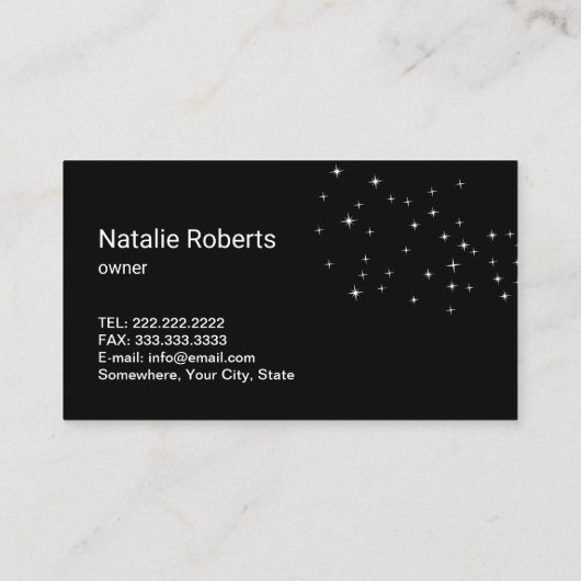 メイドクリーニングサービスシルバースプレーピンクフローラ 名刺 (裏面)