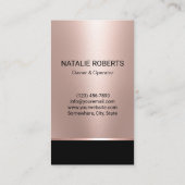 メイドクリーニングサービスバラ金ゴールドハウスキーピング 名刺 (裏面)