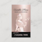 メイドクリーニングサービスバラ金ゴールドハウスキーピング 名刺 (正面)