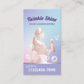 メイドクリーニングサービスパステルパープルハウスキーピング 名刺 (正面)