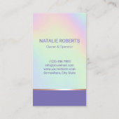 メイドクリーニングサービスホログラフィックハウスキーピング 名刺 (裏面)