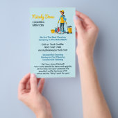 メイドクリーニングサービス チラシ (ハンドル)