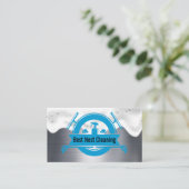 メイドクリーニングツール | 石けん水 | メタル 名刺 (スタンド正面)