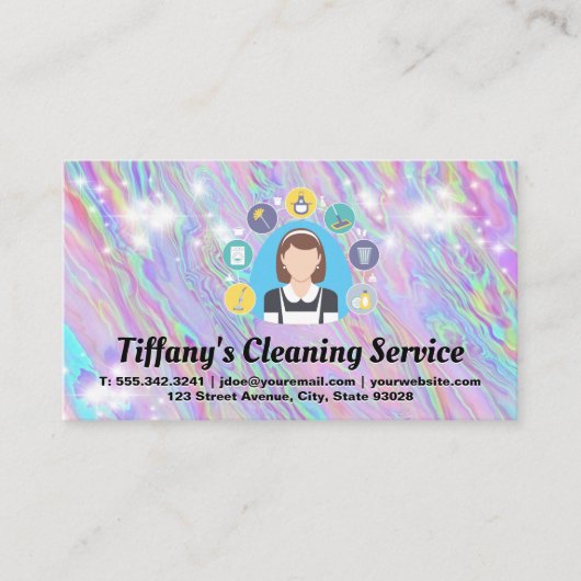 メイドクリーニングツール | 輝く 名刺 (正面)