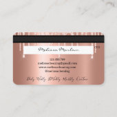 メイドクリーニングハウスきらめくクレジットカード 名刺 (裏面)