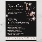 メイドクリーニングハウスきらめくバラ金ゴールドフライヤー チラシ (正面)