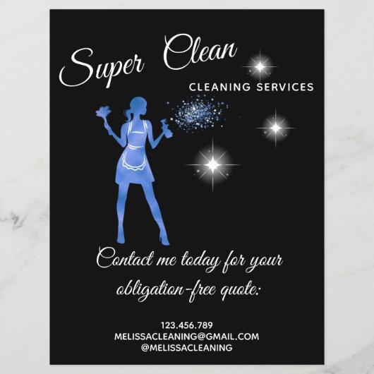 メイドクリーニングハウスきらめくバラ金ゴールドフライヤー チラシ (裏面)