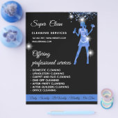 メイドクリーニングハウスきらめくバラ金ゴールドフライヤー チラシ (シングル)