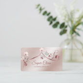 メイドクリーニングハウスきらめくバラ金ゴールドフローラバス 名刺 (スタンド正面)