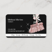 メイドクリーニングハウスきらめくバラ金ゴールドフローラバス 名刺 (裏面)