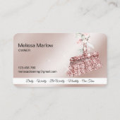 メイドクリーニングハウスきらめくバラ金ゴールドフローラ 名刺 (裏面)