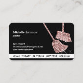 メイドクリーニングハウスきらめくバラ金ゴールド事業C 名刺 (裏面)