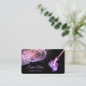 メイドクリーニングハウスきらめくバラ金ゴールド事業C 名刺 (スタンド正面)