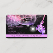 メイドクリーニングハウスきらめくバラ金ゴールド事業C 名刺 (裏面)