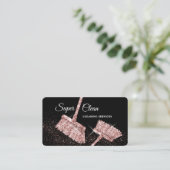 メイドクリーニングハウスきらめくバラ金ゴールド事業C 名刺 (スタンド正面)