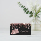 メイドクリーニングハウスきらめくバラ金ゴールド事業C 名刺 (スタンド正面)