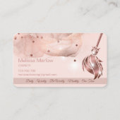 メイドクリーニングハウスきらめくバラ金ゴールド事業C 名刺 (裏面)