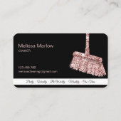 メイドクリーニングハウスきらめくバラ金ゴールド事業C 名刺 (裏面)