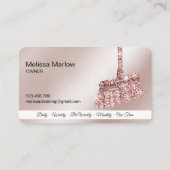 メイドクリーニングハウスきらめくバラ金ゴールド事業C 名刺 (裏面)