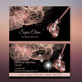 メイドクリーニングハウスきらめくバラ金ゴールド事業C 名刺