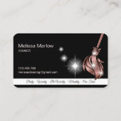 メイドクリーニングハウスきらめくバラ金ゴールド事業C 名刺 (裏面)