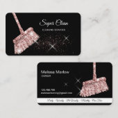 メイドクリーニングハウスきらめくバラ金ゴールド事業C 名刺 (正面/裏面)