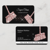 メイドクリーニングハウスきらめくバラ金ゴールド事業C 名刺 (正面/裏面)