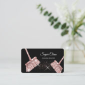 メイドクリーニングハウスきらめくバラ金ゴールド事業C 名刺 (スタンド正面)