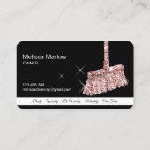 メイドクリーニングハウスきらめくバラ金ゴールド事業C 名刺 (裏面)