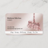 メイドクリーニングハウスきらめくバラ金ゴールド事業C 名刺 (裏面)