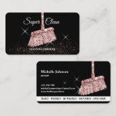 メイドクリーニングハウスきらめくバラ金ゴールド事業C 名刺 (正面/裏面)