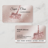 メイドクリーニングハウスきらめくバラ金ゴールド事業C 名刺 (正面/裏面)