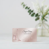 メイドクリーニングハウスきらめくバラ金ゴールド真空 名刺 (スタンド正面)