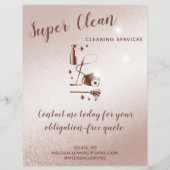 メイドクリーニングハウスきらめくバラ金ゴールド チラシ (裏面)