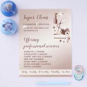 メイドクリーニングハウスきらめくバラ金ゴールド チラシ (シングル)