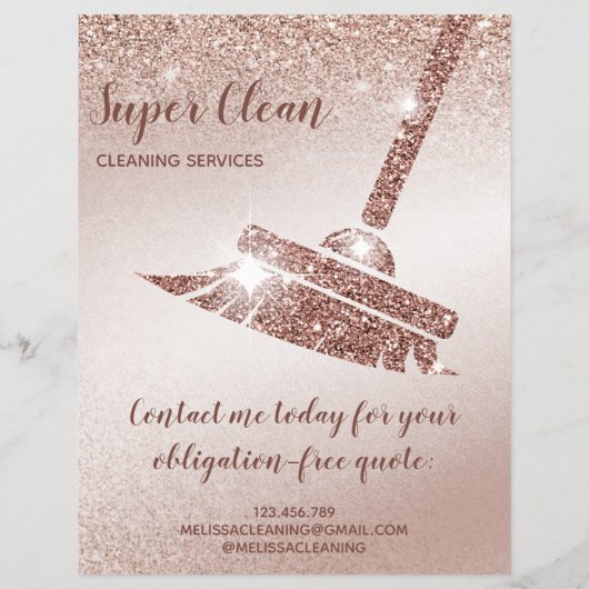 メイドクリーニングハウスきらめくバラ金ゴールド チラシ (裏面)