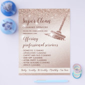 メイドクリーニングハウスきらめくバラ金ゴールド チラシ (シングル)