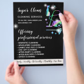 メイドクリーニングハウスきらめくバラ金ゴールド チラシ (手)