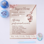 メイドクリーニングハウスきらめくバラ金ゴールド チラシ (シングル)