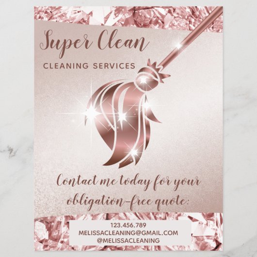 メイドクリーニングハウスきらめくバラ金ゴールド チラシ (裏面)