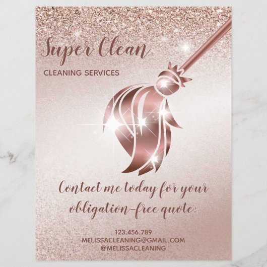 メイドクリーニングハウスきらめくバラ金ゴールド チラシ (裏面)