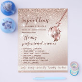 メイドクリーニングハウスきらめくバラ金ゴールド チラシ (シングル)