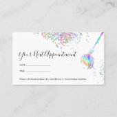 メイドクリーニングハウスきらめくホログラフの次Appoi 予約カード (裏面)