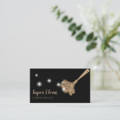 メイドクリーニングハウスきらめく羽毛ダスター 名刺 (スタンド正面)