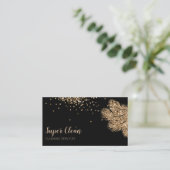 メイドクリーニングハウスきらめく羽毛ダスター 名刺 (スタンド正面)