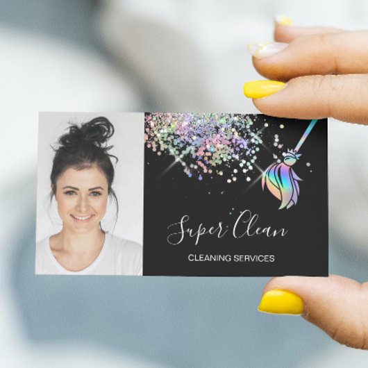 メイドクリーニングハウスきらめく自筆写真 名刺